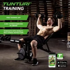 Mancuernas Tunturi 20kg - 2 Barras 11 Mancuernas Tunturi 20kg - 2 Barras -Musculación mancuernas tunturi 20kg 2 barras 4