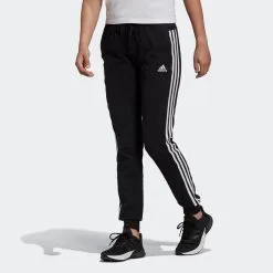 Pantalón Adidas Jogger Mujer Fitness 3 Franjas Negro