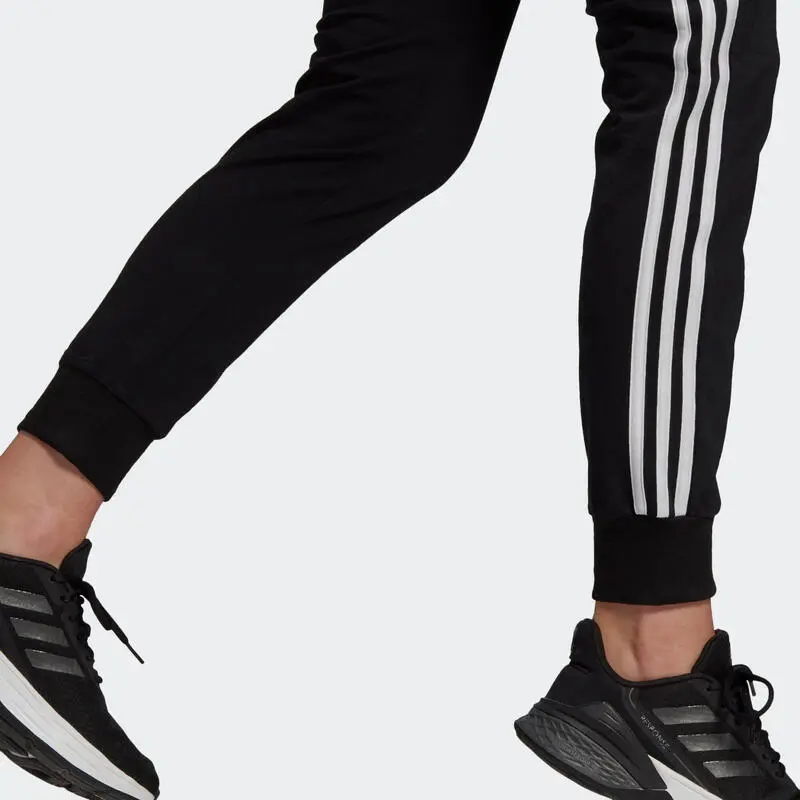Pantalón Adidas Jogger Mujer Fitness 3 Franjas Negro 7 Pantalón Adidas Jogger Mujer Fitness 3 Franjas Negro - Imagen 5