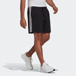 Pantalón Corto Short Adidas Hombre Fitness 3 Rayas Negro 9 Pantalón Corto Short Adidas Hombre Fitness 3 Rayas Negro -Musculación pantalon corto short adidas hombre fitness 3 rayas negro 2