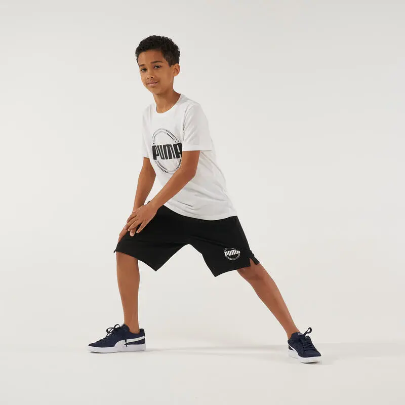 Pantalón Corto Short Puma Gimnasia Niño Y Niña Negro 6 Pantalón Corto Short Puma Gimnasia Niño Y Niña Negro - Imagen 4