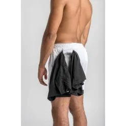 AESTHETIC WOLF Pantalón Corto Utilitario Fitness - Hombre - Blanco 10 AESTHETIC WOLF Pantalón Corto Utilitario Fitness - Hombre - Blanco -Musculación pantalon corto utilitario fitness hombre blanco 3