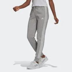 ADIDAS Pantalón Jogger Fitness Mujer Mayoritariamente Algodón Ajustado - Gris