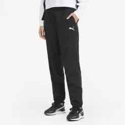 Pantalones De Tejido Plano Mujer PUMA Active Negro -Musculación pantalones de tejido plano mujer puma active negro 1