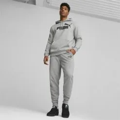 Pantalones Deportivos Essentials Logo Hombre PUMA Gris 11 Pantalones Deportivos Essentials Logo Hombre PUMA Gris -Musculación pantalones deportivos essentials logo hombre puma gris 9
