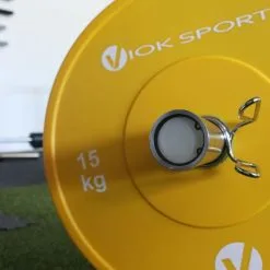 Par De Cierres Para Barra Olímpica Viok Sport -Musculación par de cierres para barra olimpica viok sport 2