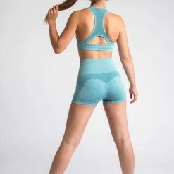 AESTHETIC WOLF Pulse Seamless Sujetador Deportivo Fitness - Mujer - Turquesa -Musculación pulse seamless sujetador deportivo fitness mujer turquesa 3