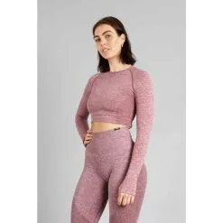 AESTHETIC WOLF Pulse Seamless Top Fitness - Mujer - Rojo