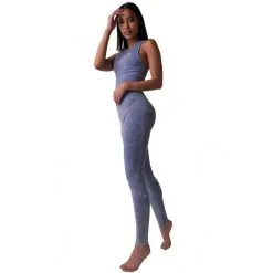 Set Legging Y Top Deportivo Con Fibra Emana 3D, Stone Anaissa