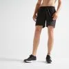 Short Fitness Pantalón Corto Chándal Hombre Domyos FST 100 Negro -Musculación short fitness pantalon corto chandal hombre domyos fst 100 negro