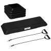 Step Para Fitness Con Altura Ajustable HOMCOM 110x40x10-20 Cm Negro -Musculación step para fitness con altura ajustable homcom 110x40x10 20 cm negro