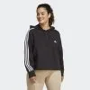 ADIDAS Sudadera Con Capucha Essentials French Terry Crop 3 Bandas (Tallas Grandes) -Musculación sudadera con capucha essentials french terry crop 3 bandas tallas grandes