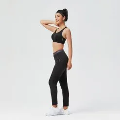 Sujetador Top Deportivo Fitness Sujeción Alta 900 Mujer Domyos Negro -Musculación sujetador top deportivo fitness sujecion alta 900 mujer domyos negro 2