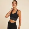 Sujetador Top Largo De Yoga Dinámico Mujer Kimjaly Negro